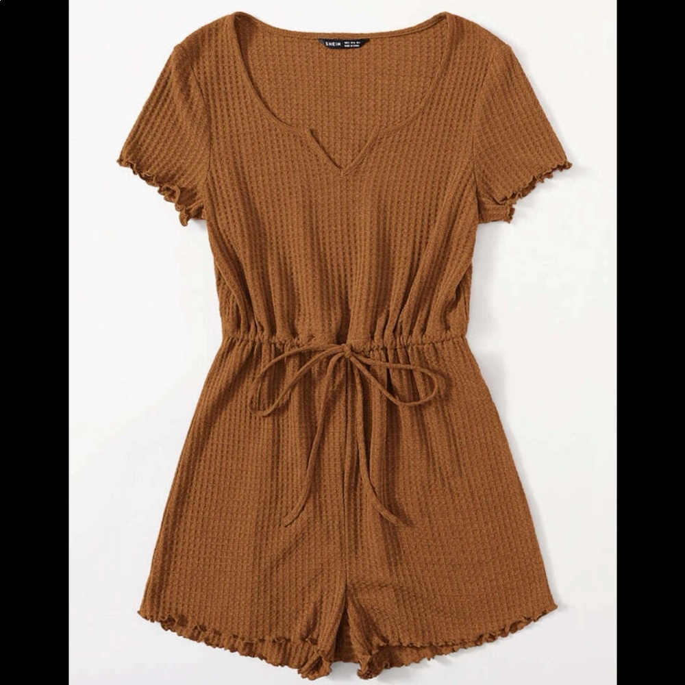 Drawstring romper